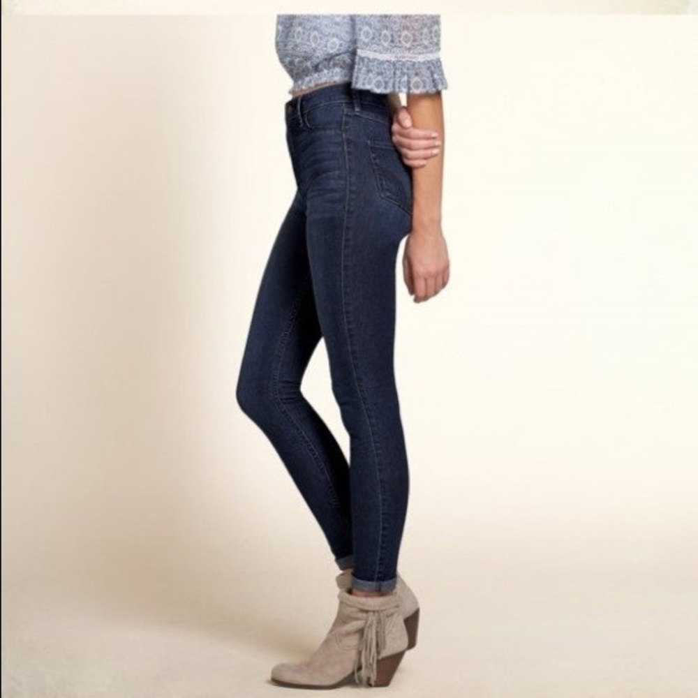 Dark High Waisted Jeggings